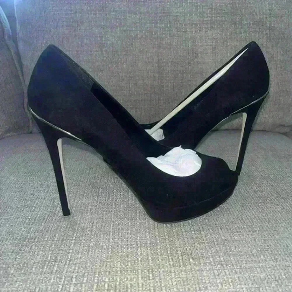 NWT Aldo suede  pump with open toe - Picture 1 of 7
